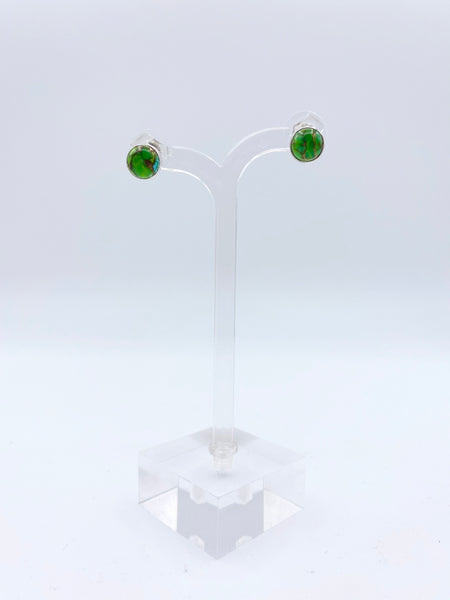 Green Kingman Turquoise Earrings
