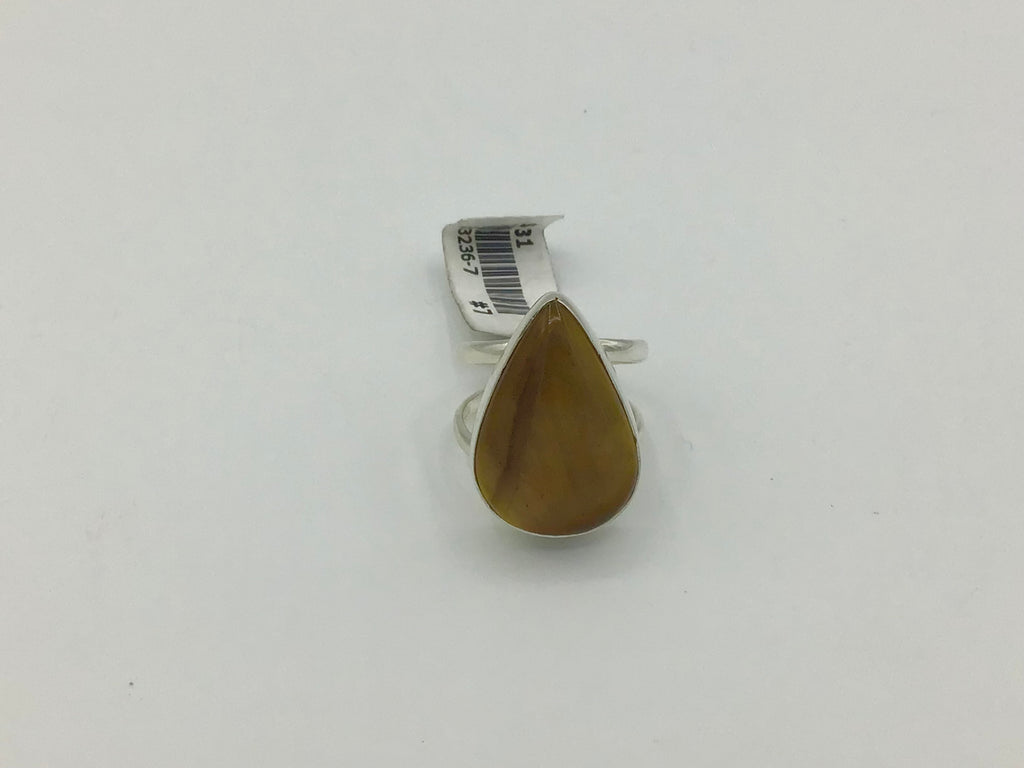 Tiger’s Eye Size-7 Rings Sterling Silver
