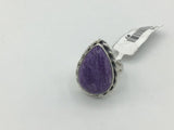 Charoite Size 7 Rings Sterling Silver