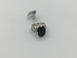 Black Onyx Size 7 Rings Sterling Silver