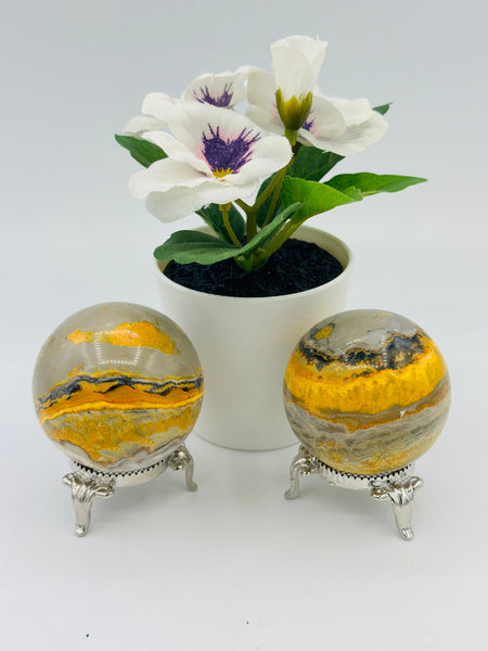 Bumble Bee Jasper Sphere
