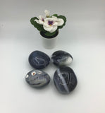 Blue Orca Agate Large Pebbles
