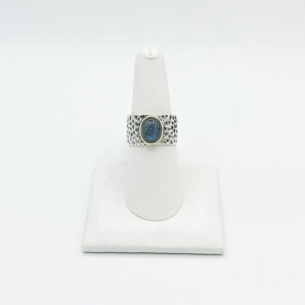 Labradorite Textured Ring