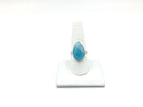 Larimar Size - 9 Rings Sterling Silver