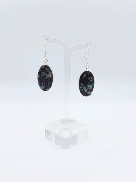 Sterling Silver Eudialyte Earrings