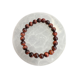 Red Tiger’s Eye Beaded Bracelets 8mm