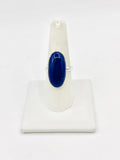 Lapis lazuli Size - 9 Rings Sterling Silver