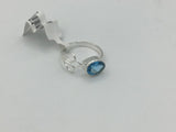 Blue Topaz Size 7 Rings Sterling Silver