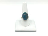 Turquoise Size - 9 Rings Sterling Silver