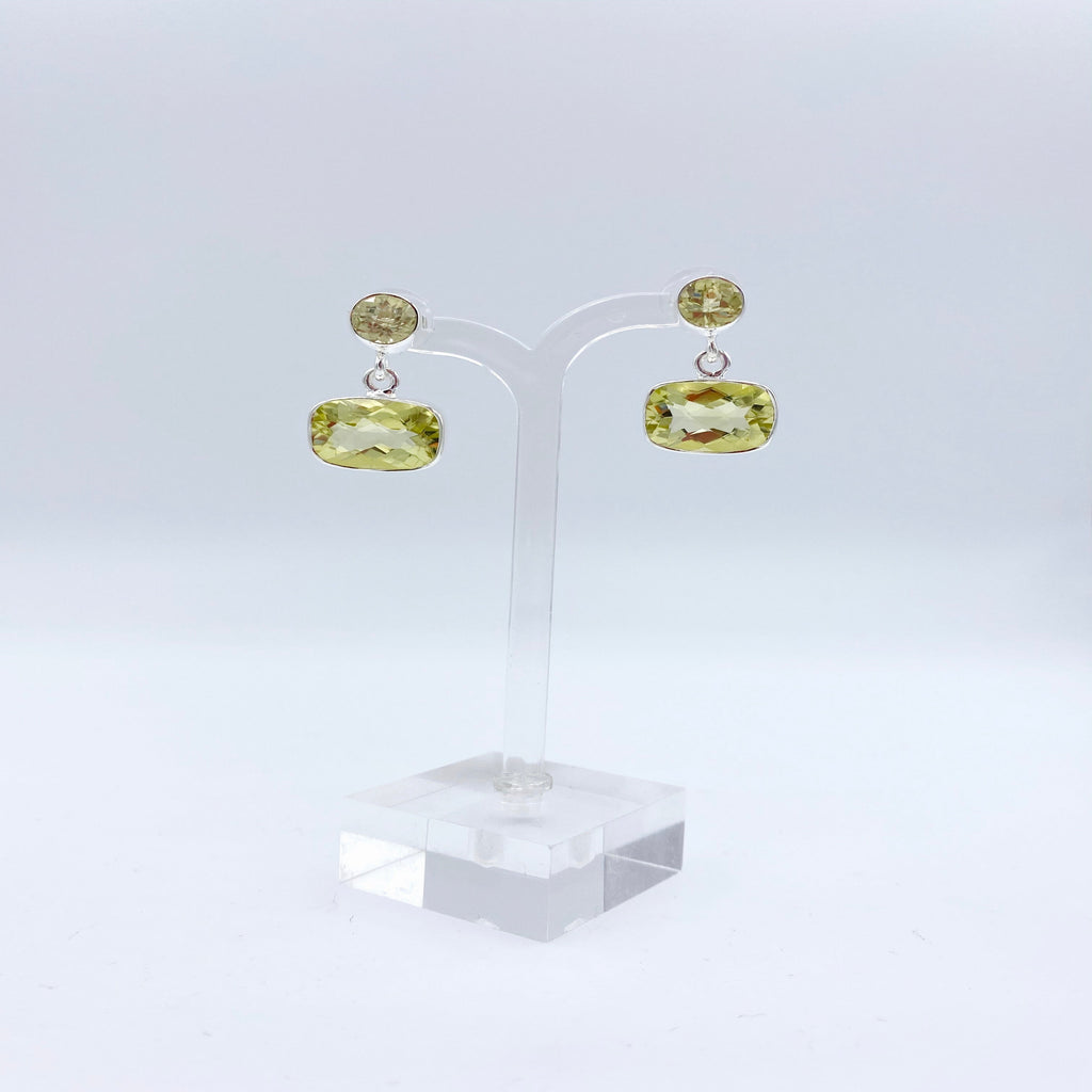 Lemon Quartz Designer Earrings