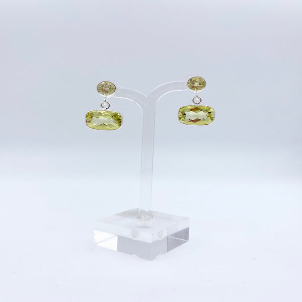 Lemon Quartz Designer Earrings