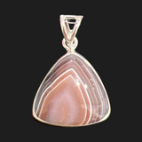 Sterling Silver Banded Agate Pendant