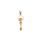 Citrine Pendant Sterling Silver