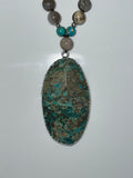 Long African Turquoise Necklace