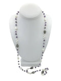 Amethyst And Labradorite Lariat Necklace