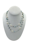 Larimar And Pearl Necklace