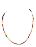 Watermelon Tourmaline Beaded Necklaces
